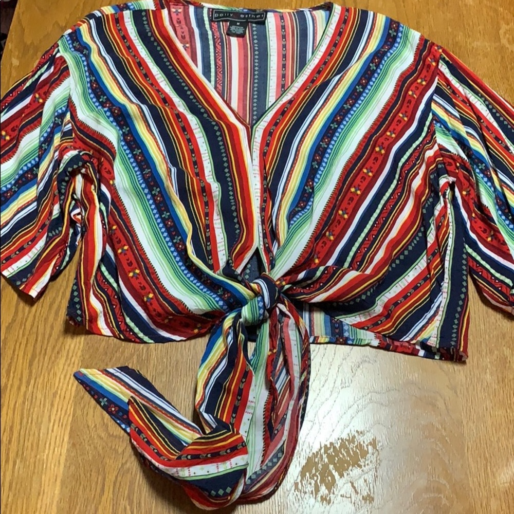 Aztec print blouse